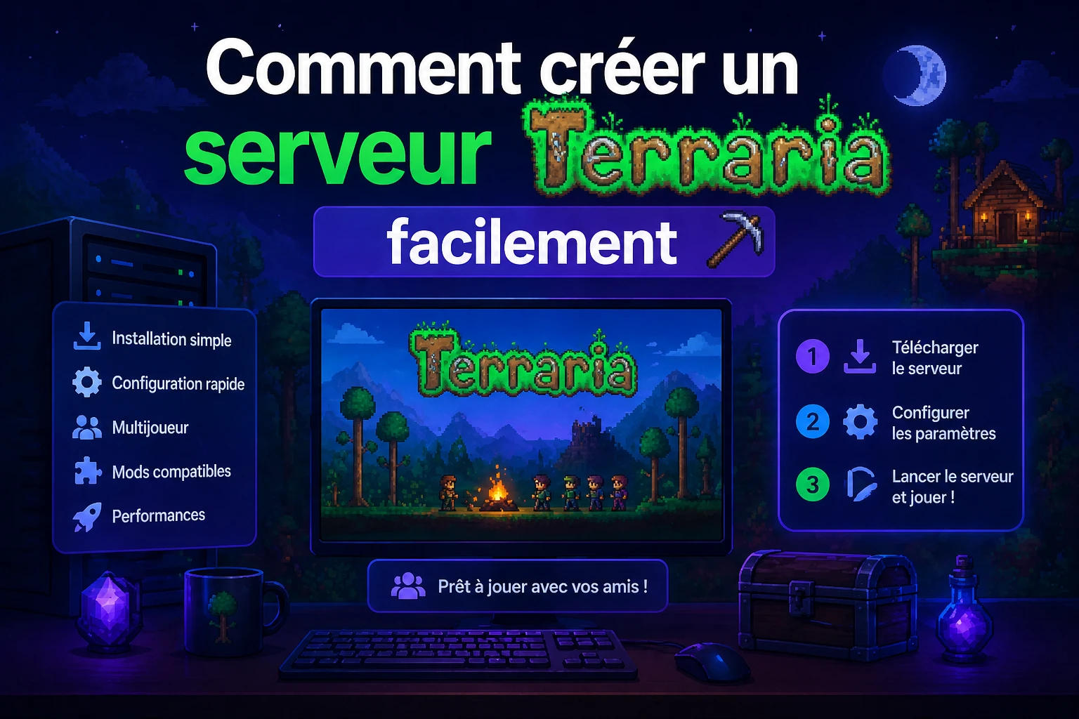 Guide HostyPop Terraria : Créer un serveur Terraria facilement